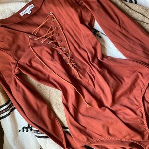 Glamorous TALL Deep V Bodysuit